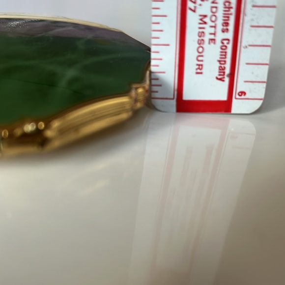 Vintage Marbled Jade Green Stratton England Empty Compact - Picture 13 of 13